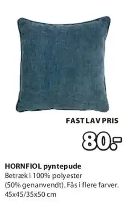 JYSK HORNFLOR pyntepude tilbud