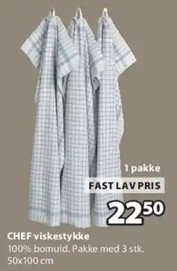 JYSK CHEF viskestykke (pakke med 3) tilbud