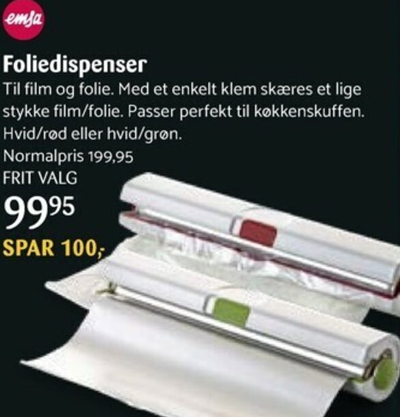 Foliedispenser tilbud hos Kop & Kande