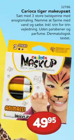 Buddy Leg Carioca tiger makeupsæt tilbud