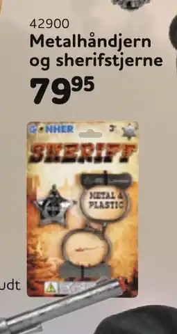 Buddy Leg Metalhåndjern og sherifstjerne tilbud