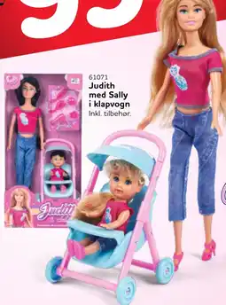 Buddy Leg Judith med Sally i klapvogn tilbud