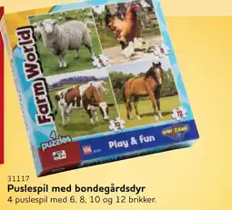 Buddy Leg Puslespil med bondegårdsdyr tilbud