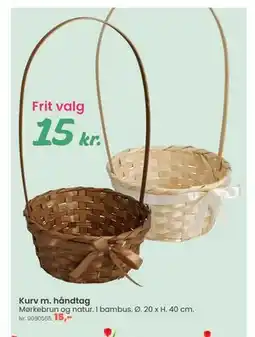 Hi five Kurv m. håndtag tilbud