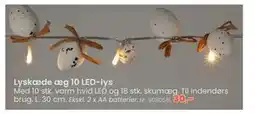 Hi five Lyskæde æg 10 LED-lys tilbud