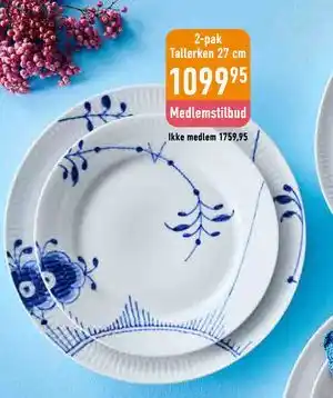 2-pak Tallerken 27 cm