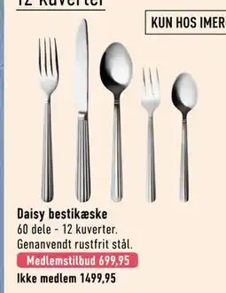 Imerco Daisy bestikæske tilbud