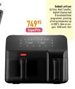 Imerco Dobbelt airfryer tilbud