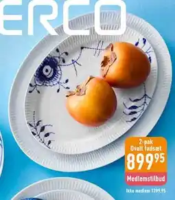 Imerco 2-pak Ovalt fadsæt tilbud