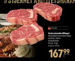 Citti Fersk entrecôte (Ribeye) tilbud