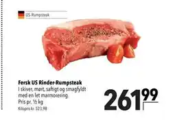 Citti Fersk US Rinder-Rumpsteak tilbud