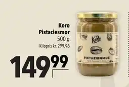 Citti Koro Pistaciesmør tilbud