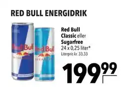 Citti Red Bull Classic eller Sugarfree tilbud