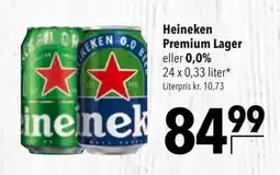 Citti Heineken Premium Lager eller 0,0% tilbud