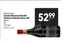 Citti Grande Alberone Zinfandel Platinum Collection Rosso IGP tilbud