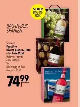 Citti Faustino Rivero Bianco, Tinto eller Rosé VdM tilbud