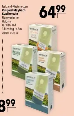 Citti Vingård Maybach Kvalitetsvin tilbud