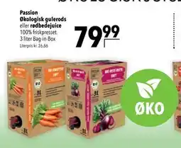 Citti Passion Økologisk gulerods eller rødbedejuice tilbud
