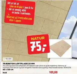 jem & fix TRÆBETON LOFTPLADE 25 MM tilbud
