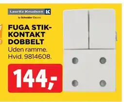 jem & fix FUGA STIKKONTAKT DOBBELT tilbud