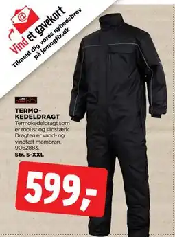 jem & fix TERMOKEDELDRAGT tilbud