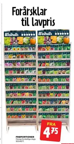 jem & fix FRØPORTIONER tilbud