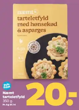 Netto Næmt tarteletfyld med hønsekød & asparges tilbud