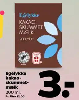Netto Egelykke kakao skummetmælk tilbud