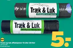 Netto Træk & Luk affaldsposer tilbud