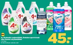 Netto A+, Rodalon eller Dunlet vaskemidler tilbud