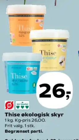 Kvickly Thise økologisk skyr tilbud