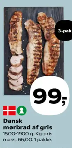 Kvickly Dansk mørbrad af gris tilbud