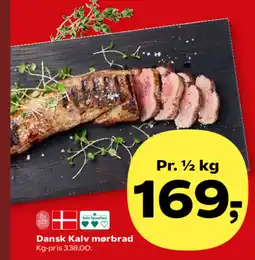Kvickly Dansk Kalv mørbrad tilbud