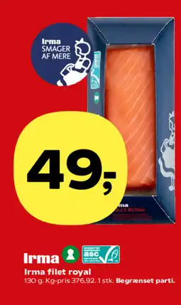 Kvickly Irma filet royal tilbud