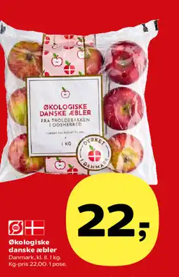 Kvickly Økologiske danske æbler tilbud