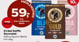 Kvickly Cirkel Kaffe formalet tilbud