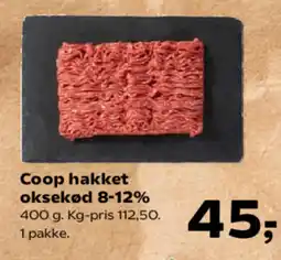Kvickly Coop hakket oksekød 8-12% tilbud