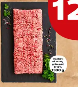 Kvickly Hakket okse-og grisekød 8-12% tilbud