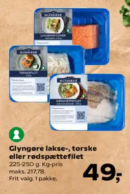 Kvickly Glyngøre lakse-, torske eller rødspættefilet tilbud