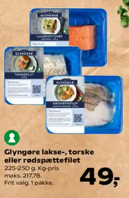 Kvickly Glyngøre lakse-, torske eller rødspættefilet tilbud