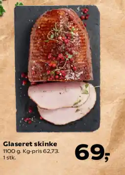 Kvickly Glaseret skinke tilbud