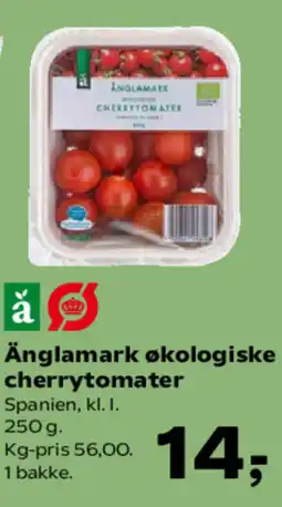 Kvickly Änglamark økologiske cherrytomater tilbud