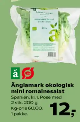 Kvickly Änglamark økologisk mini romainesalat tilbud
