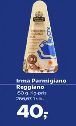 Kvickly Irma Parmigiano Reggiano tilbud
