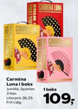 Kvickly Carmina Luna i boks tilbud