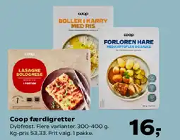 Kvickly Coop færdigretter tilbud