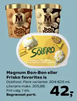 Kvickly Magnum Bon-Bon eller Frisko favorites is tilbud