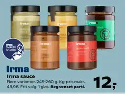 Kvickly Irma sauce tilbud