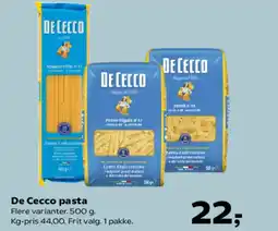 Kvickly De Cecco pasta tilbud