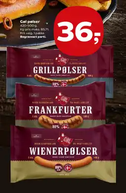 Kvickly Gøl pølser tilbud
